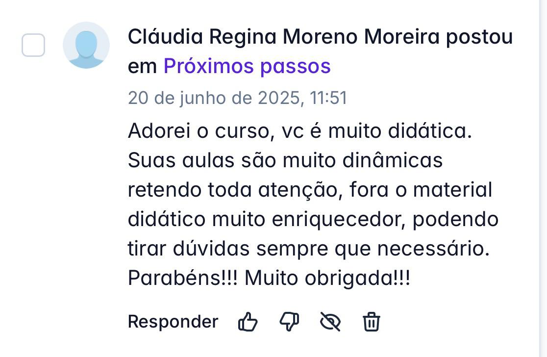 Depoimento de aluno 6